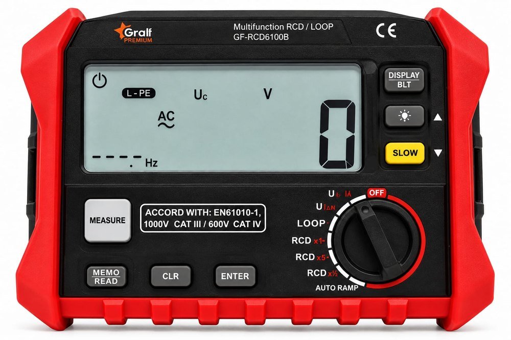 Multimedidor RCD / LOOP Gralf GF-RCD61008